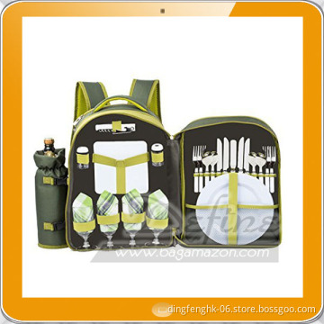 Picnic Backpack For 4 Person With Cooler Compartment